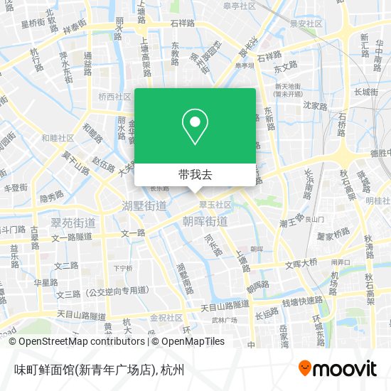 味町鲜面馆(新青年广场店)地图