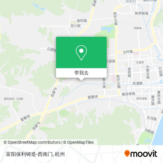 富阳保利铸造-西南门地图