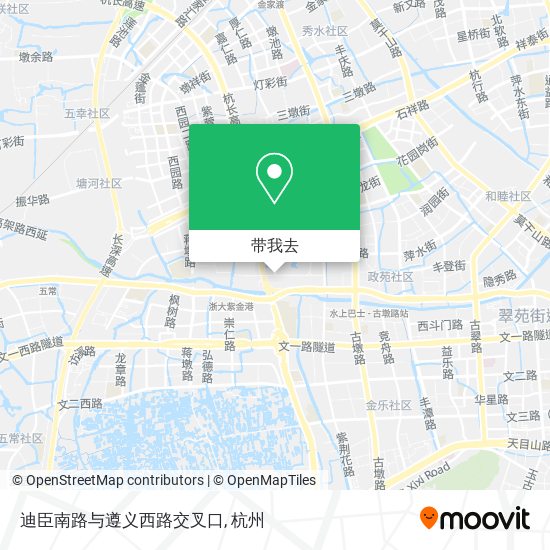 迪臣南路与遵义西路交叉口地图