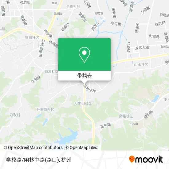 学校路/闲林中路(路口)地图