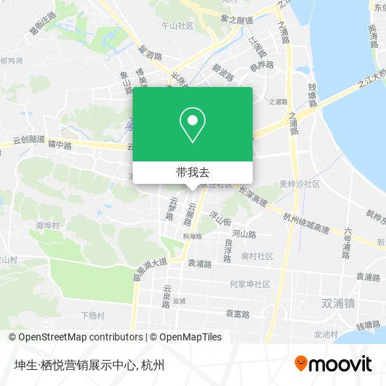 坤生·栖悦营销展示中心地图