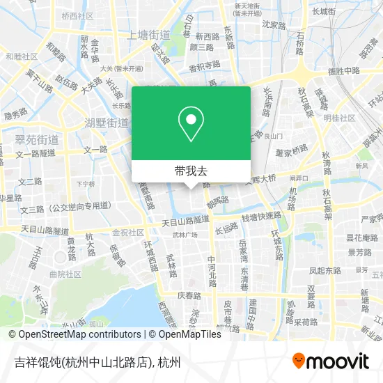 吉祥馄饨(杭州中山北路店)地图