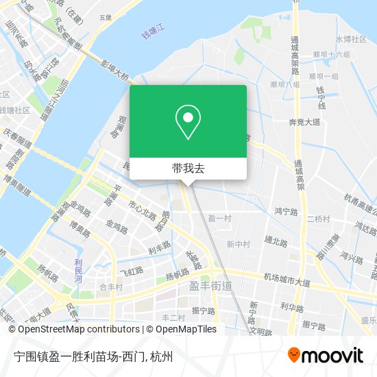 宁围镇盈一胜利苗场-西门地图