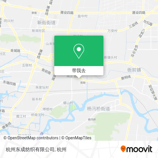 杭州东成纺织有限公司地图
