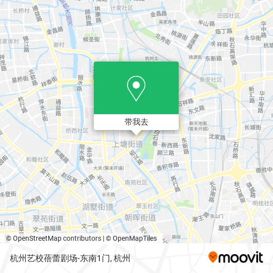 杭州艺校蓓蕾剧场-东南1门地图