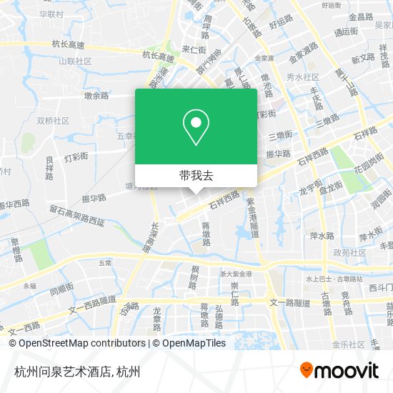 杭州问泉艺术酒店地图