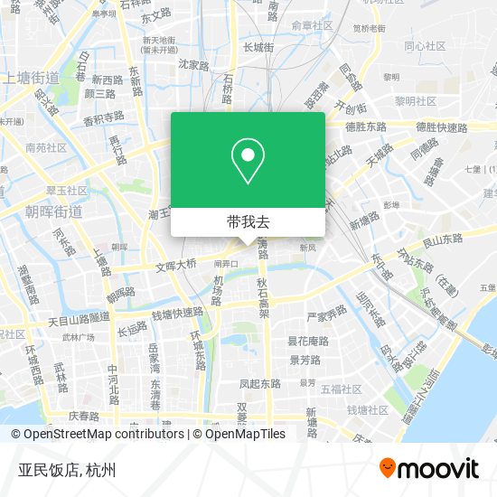 亚民饭店地图