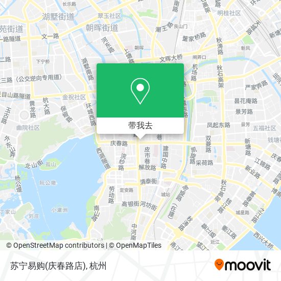 苏宁易购(庆春路店)地图