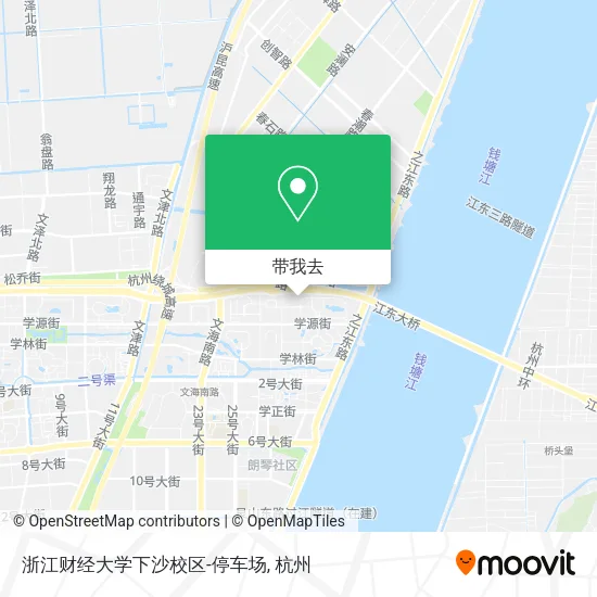 浙江财经大学下沙校区-停车场地图