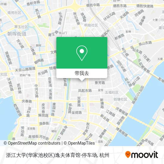 浙江大学(华家池校区)逸夫体育馆-停车场地图