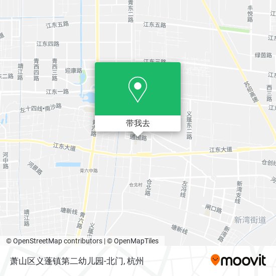 萧山区义蓬镇第二幼儿园-北门地图
