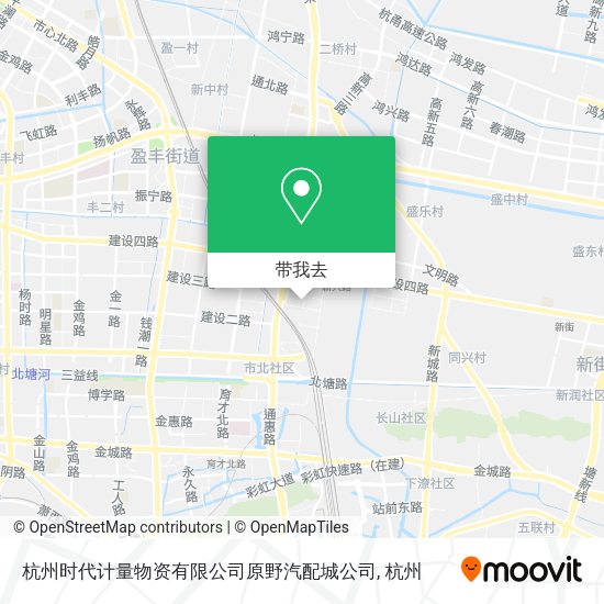 杭州时代计量物资有限公司原野汽配城公司地图