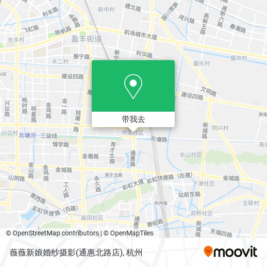 薇薇新娘婚纱摄影(通惠北路店)地图
