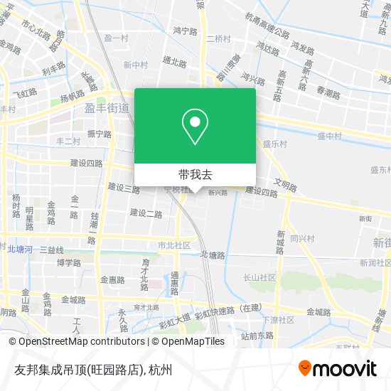 友邦集成吊顶(旺园路店)地图