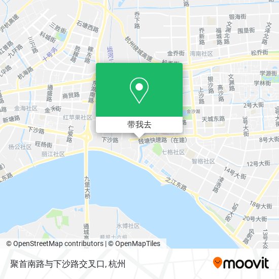 聚首南路与下沙路交叉口地图