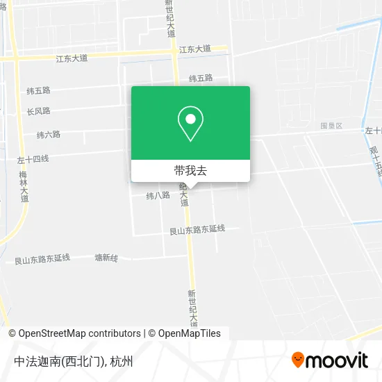 中法迦南(西北门)地图