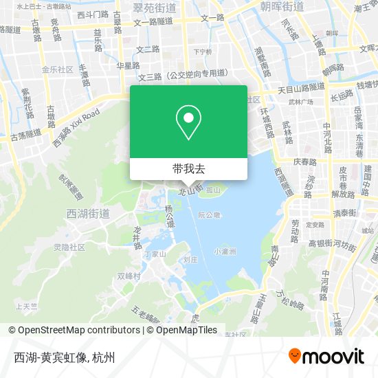 西湖-黄宾虹像地图