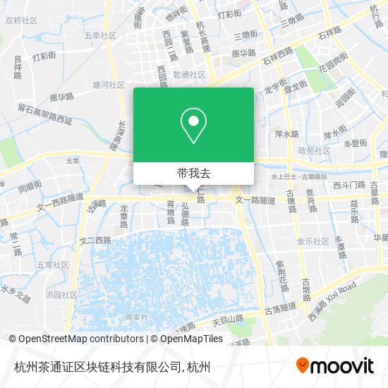 杭州茶通证区块链科技有限公司地图
