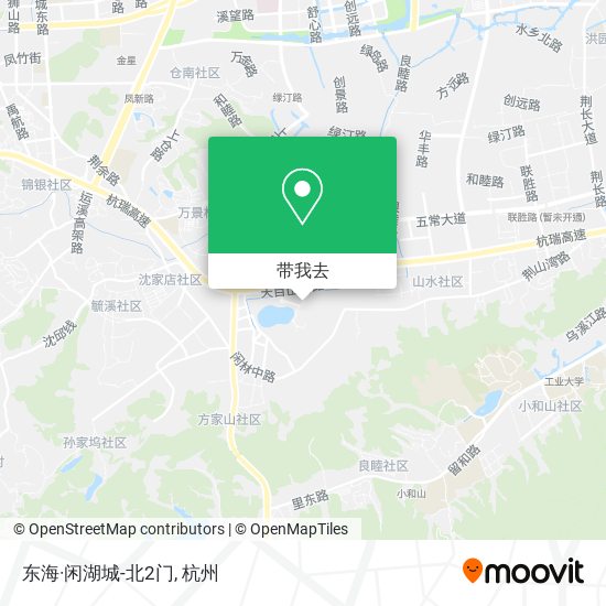 东海·闲湖城-北2门地图