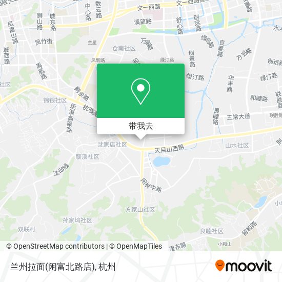 兰州拉面(闲富北路店)地图