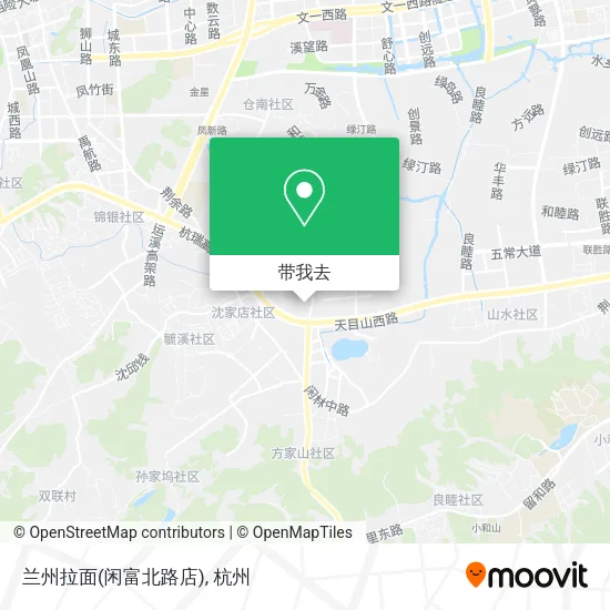 兰州拉面(闲富北路店)地图