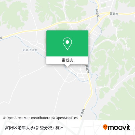 富阳区老年大学(新登分校)地图
