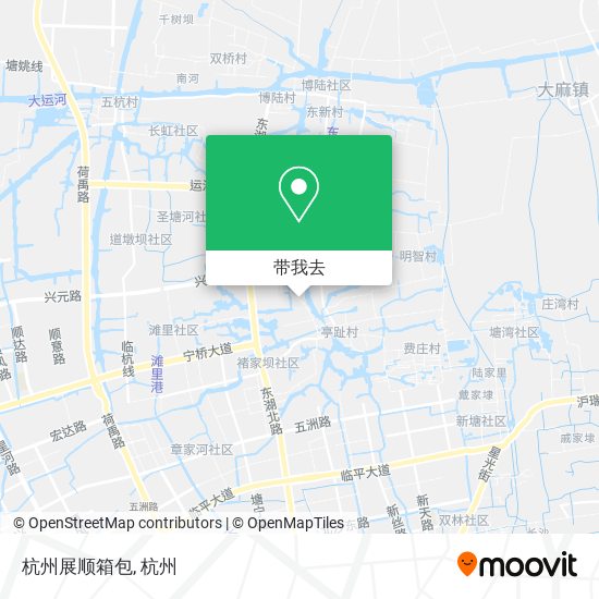 杭州展顺箱包地图