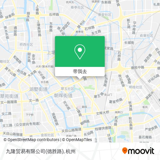 九隆贸易有限公司(德胜路)地图