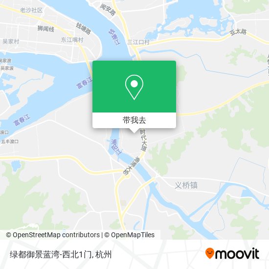 绿都御景蓝湾-西北1门地图