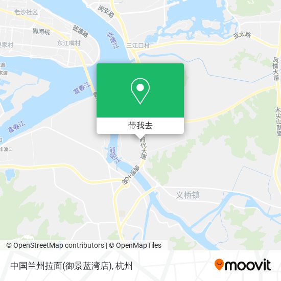 中国兰州拉面(御景蓝湾店)地图