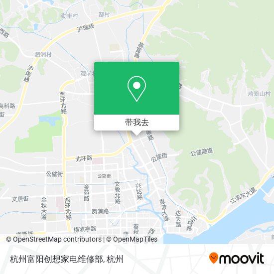 杭州富阳创想家电维修部地图