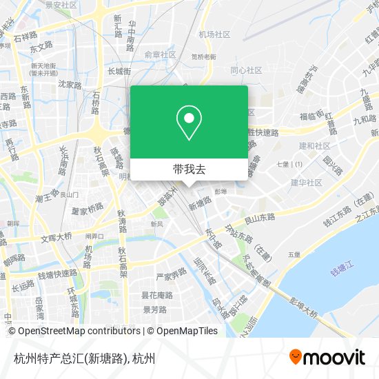 杭州特产总汇(新塘路)地图