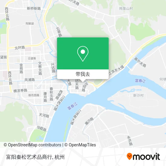 富阳秦松艺术品商行地图