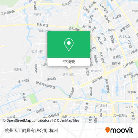 杭州天工雨具有限公司地图