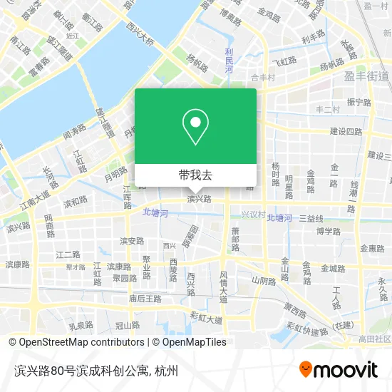 滨兴路80号滨成科创公寓地图