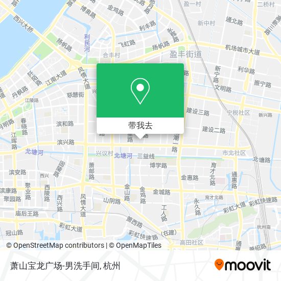 萧山宝龙广场-男洗手间地图