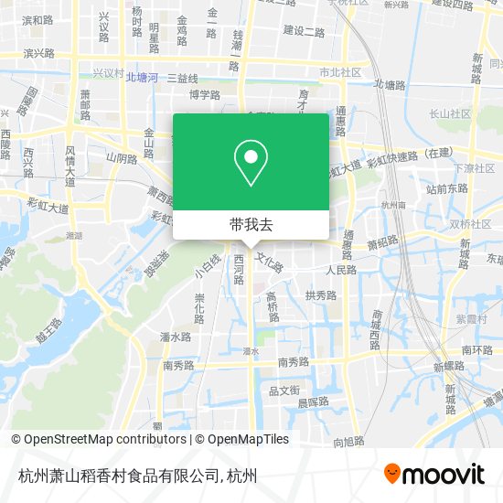 杭州萧山稻香村食品有限公司地图