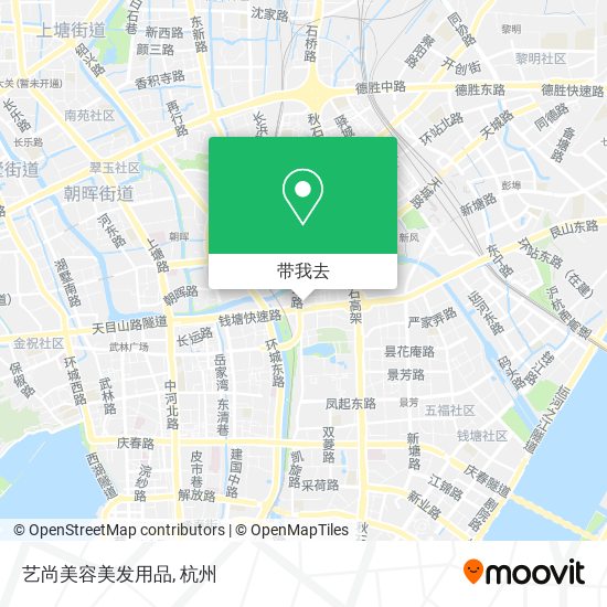 艺尚美容美发用品地图