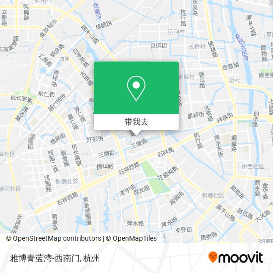 雅博青蓝湾-西南门地图