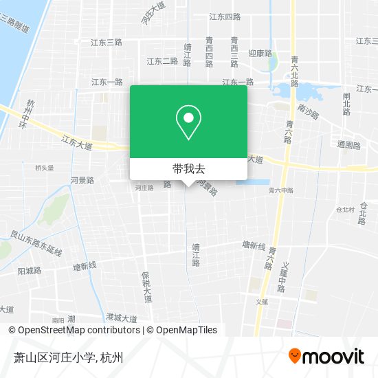 萧山区河庄小学地图