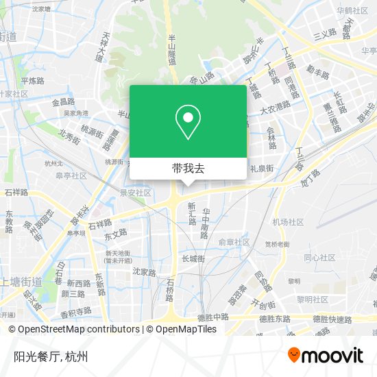 阳光餐厅地图
