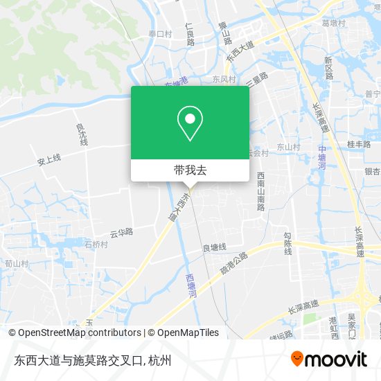 东西大道与施莫路交叉口地图
