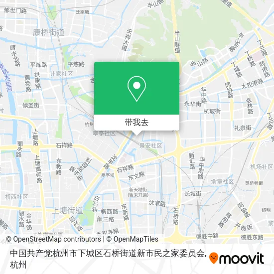 中国共产党杭州市下城区石桥街道新市民之家委员会地图
