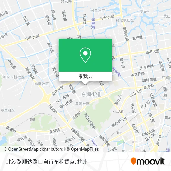 北沙路顺达路口自行车租赁点地图