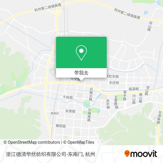 浙江德清华丝纺织有限公司-东南门地图