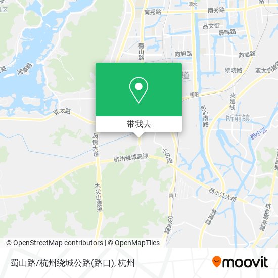 蜀山路/杭州绕城公路(路口)地图