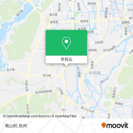 蜀山村地图