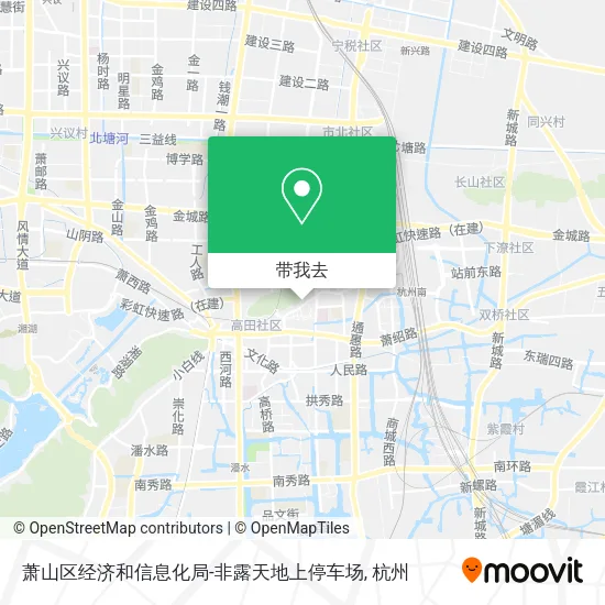 萧山区经济和信息化局-非露天地上停车场地图