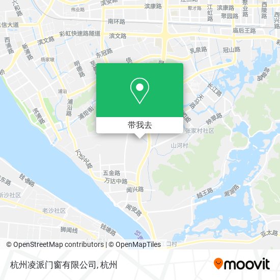 杭州凌派门窗有限公司地图