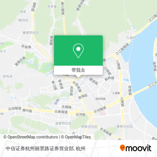 中信证券杭州丽景路证券营业部地图